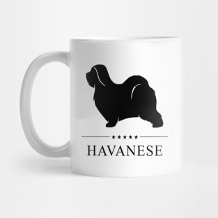 Havanese Black Silhouette Mug